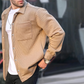 Chaqueta informal de color liso para hombre-👍estilo clásico, comodidad para el día a día.👔