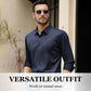 Camisa casual de manga larga para hombre