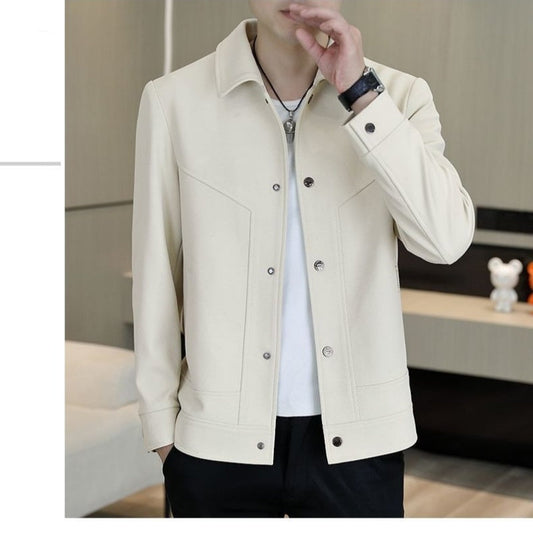 Chaqueta informal con botones para hombre