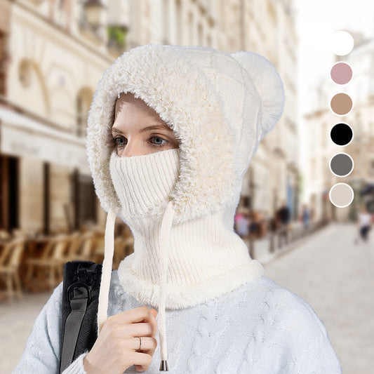 ❄️¡Pasamontañas de invierno 3 en 1 para mujer! Resistente al viento y versátil para esquí y ciclismo.