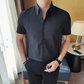 Camisa clásica de manga larga ajustada para hombre