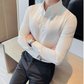 Camisa clásica de manga larga ajustada para hombre