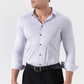 Camisa clásica de rayas de manga larga para hombre