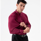 Camisa clásica de rayas de manga larga para hombre