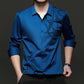 Camiseta de manga larga informal de moda para hombre