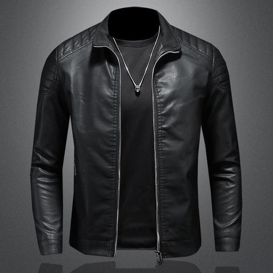 Chaqueta de cuero clásica Milán