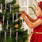 12 Piezas de Adornos de Hielos para Árbol de Navidad con Brillo