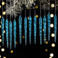 12 Piezas de Adornos de Hielos para Árbol de Navidad con Brillo