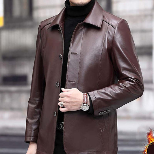 🔥50% DE DESCUENTO🔥 Chaqueta elegante para hombre con forro de felpa para invierno