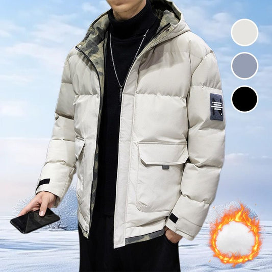 🎁Novedades 2026 - ¡50% de descuento!💥 Chaqueta de plumas y algodón para hombre, elegante y abrigada, con capucha.