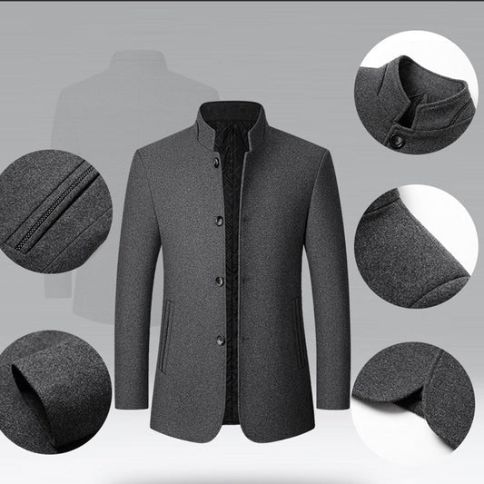 ⏳Oferta por tiempo limitado: 50% de descuento⏰ Chaqueta clásica para hombre con cuello alto🧥