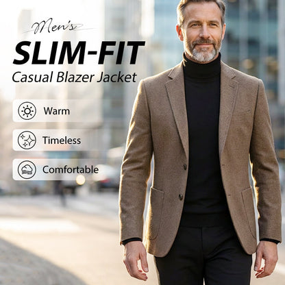 Chaqueta tipo blazer informal de corte entallado para hombre