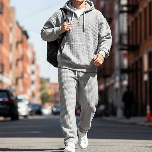 Conjunto de sudadera con capucha y pantalón deportivo para hombre