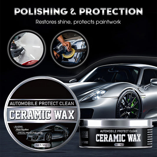 🔥 ¡50% DE DESCUENTO! 🚗 Pasta de Cera de Titanio Cerámica 2 en 1 – Pulidora y Protectora para Autos Brillo Profesional ✨🛡️
