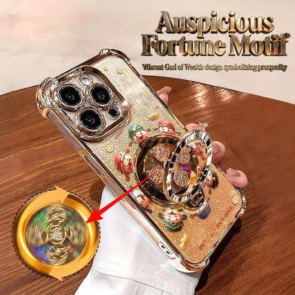 Funda para teléfono con soporte magnético giratorio de 360°