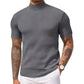 Camiseta informal de corte ajustado con cuello alto