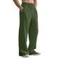 Pantalones casuales de hombre de pierna ancha con textura acanalada