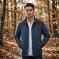 Chaqueta acolchada para hombre con cuello alto