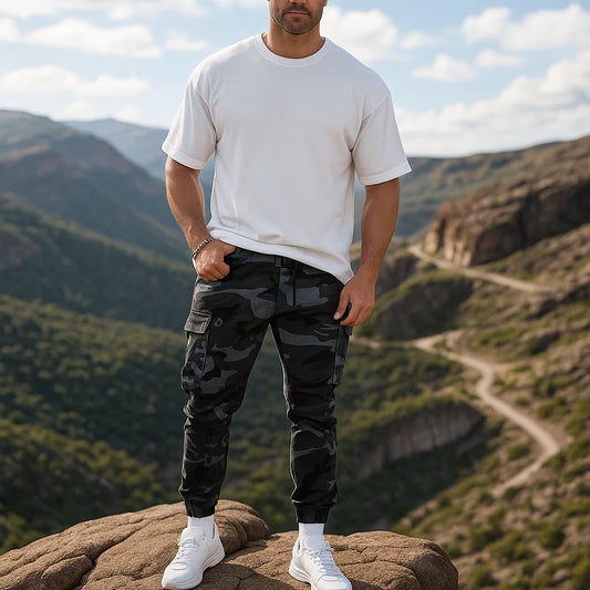 Pantalones de trabajo informales de camuflaje