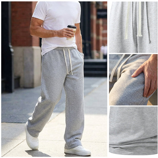 🎁Novedades 2026 - ¡50% de descuento!💥Pantalones informales de hombre de corte holgado con cordón ajustable