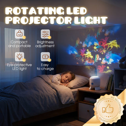 🐣🌸 Rebajas de Pascua: 50 % de descuento🐰✨Lámpara LED con proyector giratorio dinámico