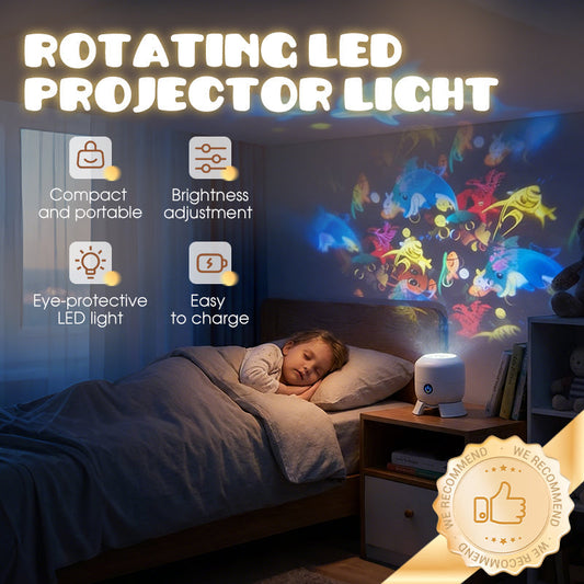 🐣🌸 Rebajas de Pascua: 50 % de descuento🐰✨Lámpara LED con proyector giratorio dinámico