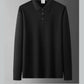 Camisa de vestir informal de negocios de color liso para hombre