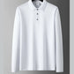 Camisa de vestir informal de negocios de color liso para hombre