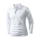 Camisa de vestir informal de negocios de color liso para hombre