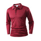 Camisa de vestir informal de negocios de color liso para hombre