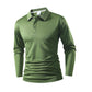 Camisa de vestir informal de negocios de color liso para hombre