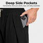 Pantalones casuales de hombre de corte holgado con cordón ajustable.