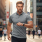 Playera con Cuello Camisero para Hombre de Manga Corta y Secado Rápido