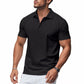 Playera con Cuello Camisero para Hombre de Manga Corta y Secado Rápido