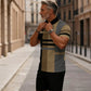 Set de camiseta y pantalones cortos con cremallera cuarta de hombre
