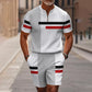 Set de camiseta y pantalones cortos con cremallera cuarta de hombre