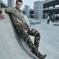 Pantalones cargo de camuflaje clásico masculino