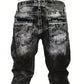 Vaqueros vaqueros elásticos creativos de moda masculina, estilo minimalista adecuado para el verano, estilo emo
