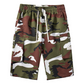 🔥Nueva llegada en oferta🔥 Pantalones Cortos Cargo Camuflaje para Hombre con Cintura de Cordón
