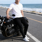 Pantalones vaqueros ajustados de mezclilla elástica para hombre