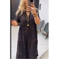 ⏰ ¡Oferta Limitada 50% OFF! 👗 Vestido Largo de Mujer con Escote en V y Estampado de Leopardo – Elegancia y Comodidad Todo el Día 🐆✨