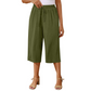 📢📢¡50% DE DESCUENTO! ⏰Pantalones Capri Casuales para Mujer con Cintura Elástica y Cordón