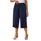 📢📢¡50% DE DESCUENTO! ⏰Pantalones Capri Casuales para Mujer con Cintura Elástica y Cordón