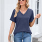 ⏳Oferta por tiempo limitado⏰Camiseta casual de manga corta con cuello en V para mujer