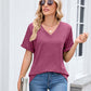 ⏳Oferta por tiempo limitado⏰Camiseta casual de manga corta con cuello en V para mujer
