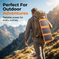 🔋 ¡50% DE DESCUENTO AHORA! ☀️ Panel solar portátil con carga USB: plegable, resistente a la intemperie y perfecto para acampar y aventuras al aire libre 🏕️