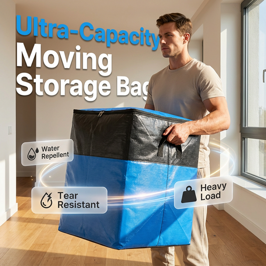 📦 ¡50% DE DESCUENTO AHORA! 🧳 Bolsa plegable de almacenamiento y mudanza – asas resistentes y cierre con cremallera – se pliega completamente, perfecta para mudanzas, viajes u organización del armario – reutilizable y fácil de limpiar 🏠
