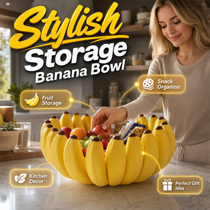 Baño de fruta en forma de plátano creativo