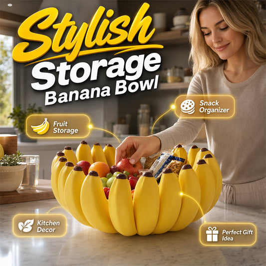 Baño de fruta en forma de plátano creativo