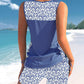 Traje de baño Tankini impreso de dos piezas para mujer